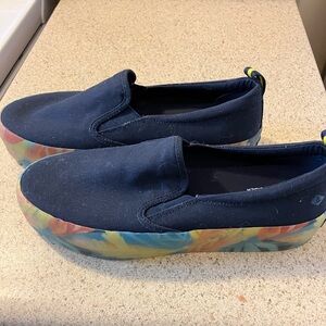 Stylish Women’s colorful slip ons shoes size 7 by Sperry